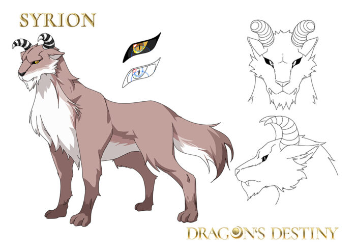 Animecharakterdesign von Syrion, gezeichnet von Elderwood Animation Studios