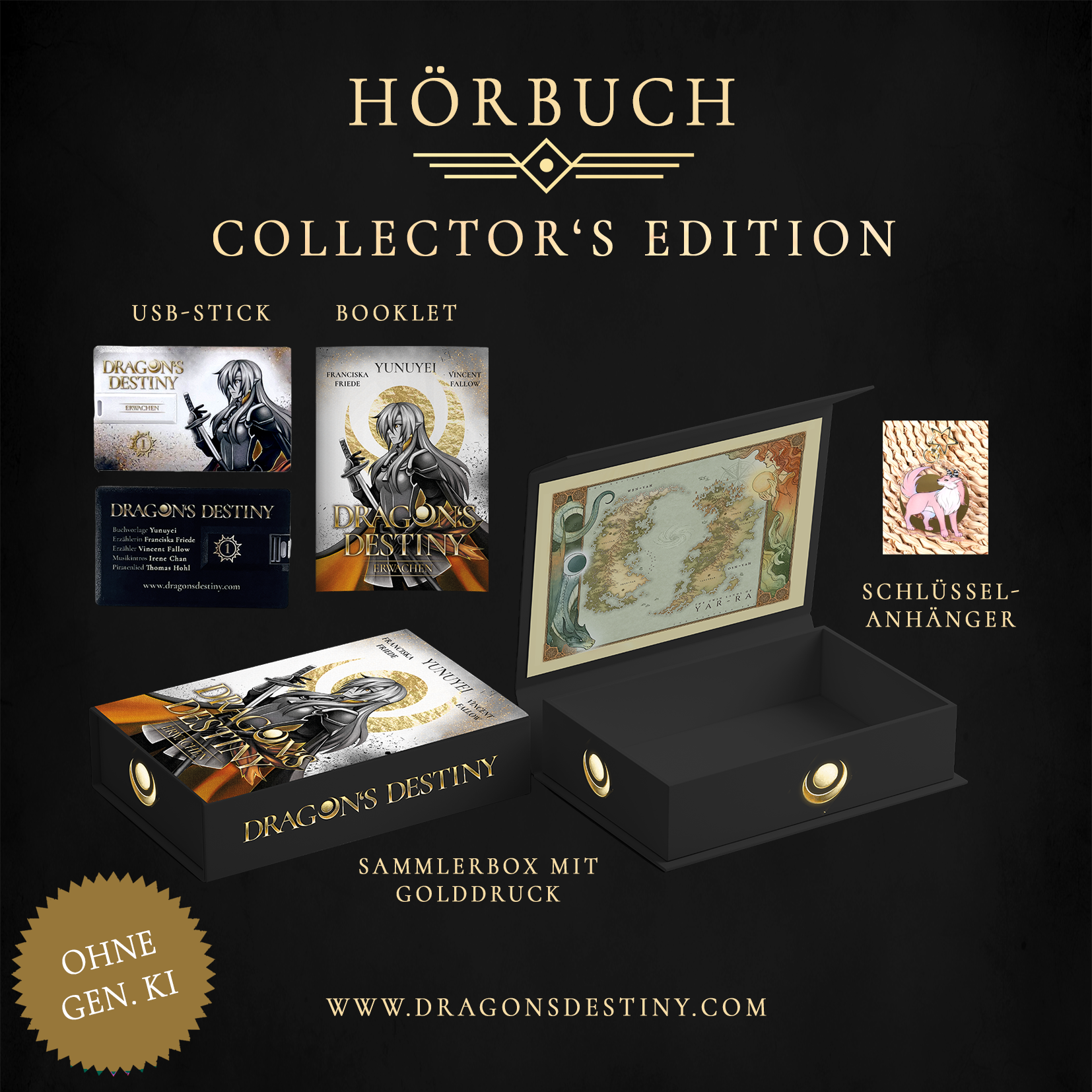 Collectorsedition Vorbestellung: Dragon's Destiny Hörbuch (physisch & digital) – Bild 1