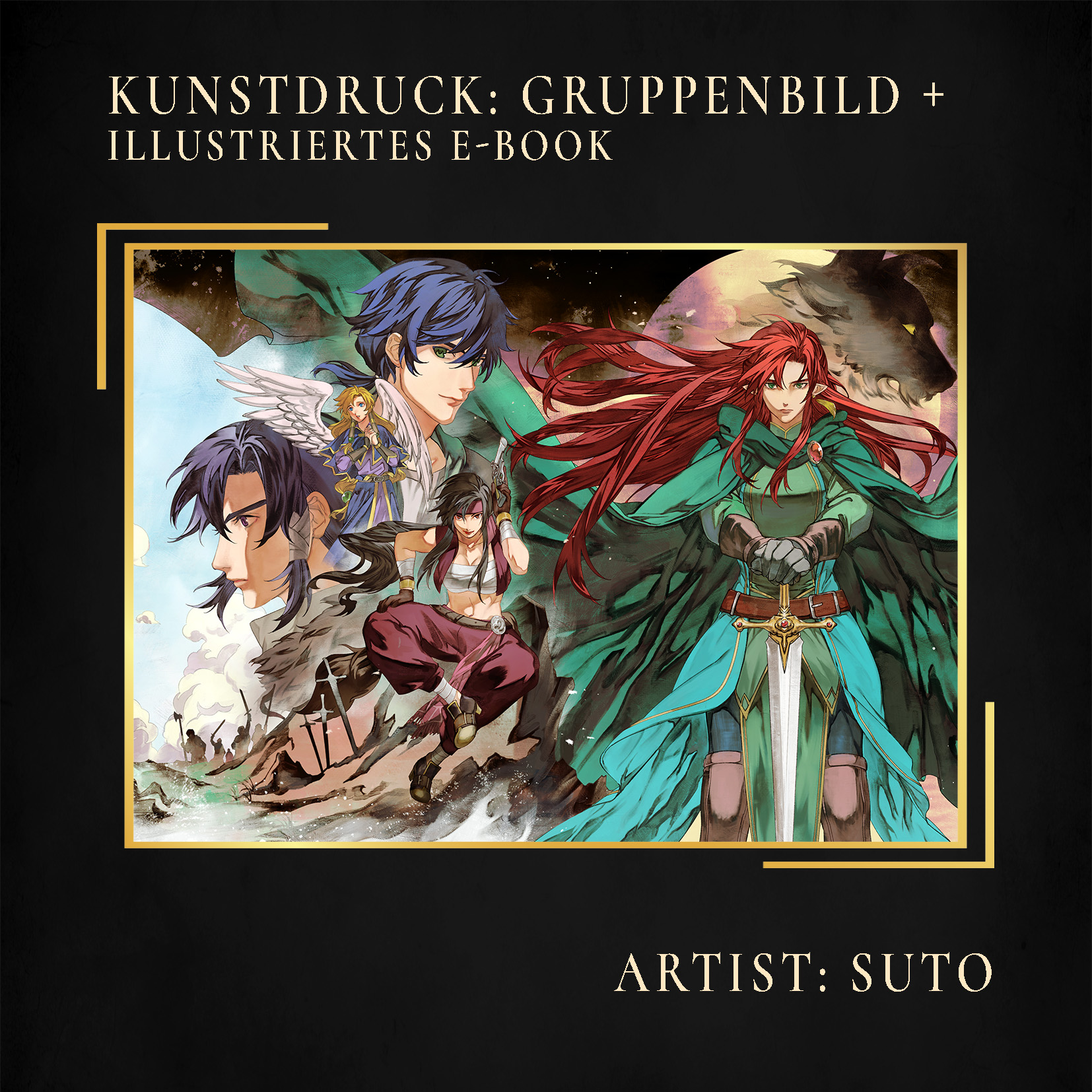 e-book Vorbestellung: Kunstdruck mit illustriertem E-Book – Bild 1